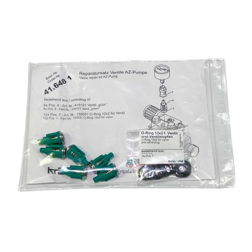 ﾊﾞﾙﾌﾞ交換ｾｯﾄ緑(K-1122,K-1152)(4ﾎﾟｰﾙﾓｰﾀｰ用）
